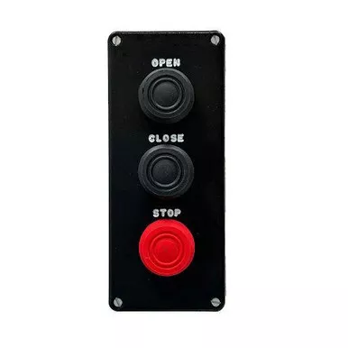 02 403 Push Button System, 3-Pos, Open/Close/Stop