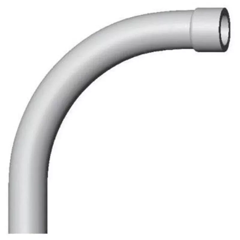 1-1/2″ PVC 90° Elbow, Schedule 40, Gray, Bell End 112P90WBE