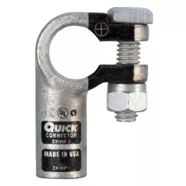 1 AWG Right Elbow Battery Terminal Clamp Connector