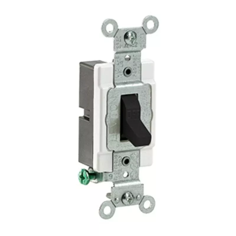 1-Pole Switch, 20 Amp, 120/277V, Black By Leviton CS120-2E