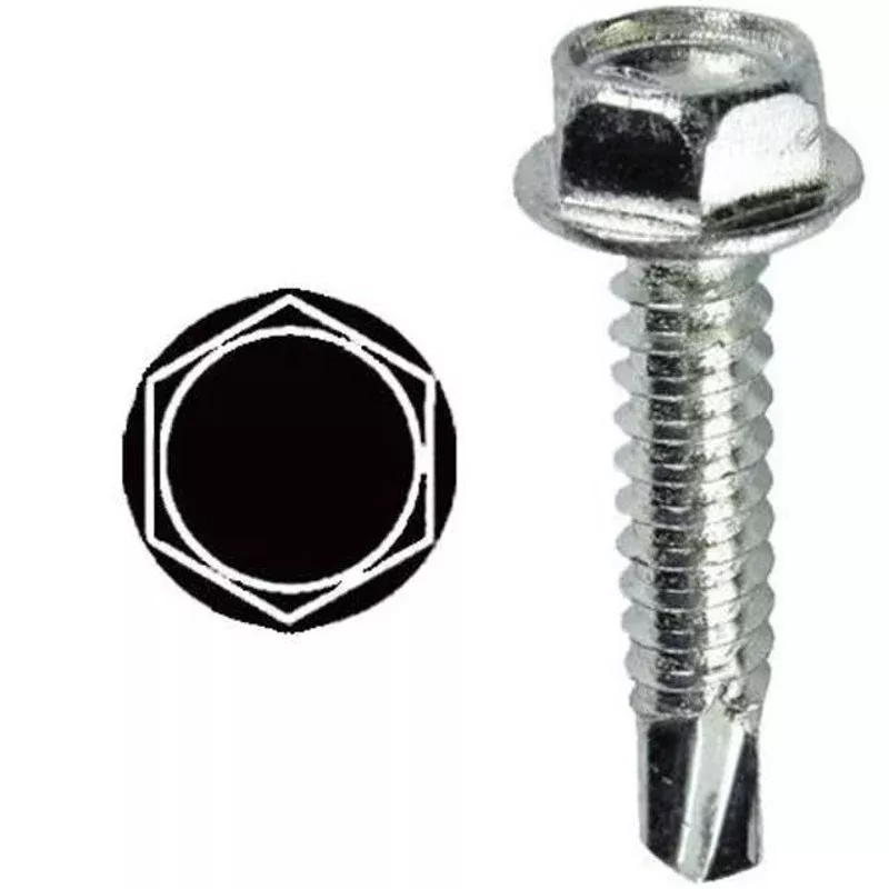 #10 x 2″ Steel Self Drilling Screw, 50/Pack TEKHW102