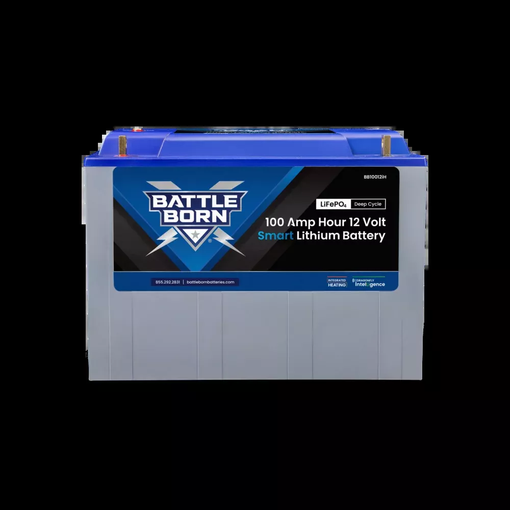 100Ah 12V Smart Heated LiFePO4 Deep Cycle Battery Kit