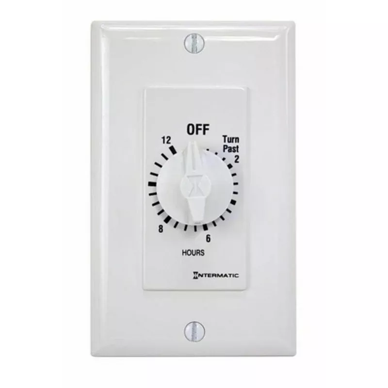 12-Hour Spring Wound SPST Timer, White By Intermatic FD12HWC