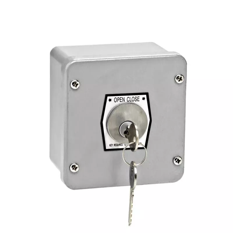 1KX-CC Tamperproof Exterior Key Switch w/ Changeable Cylinder