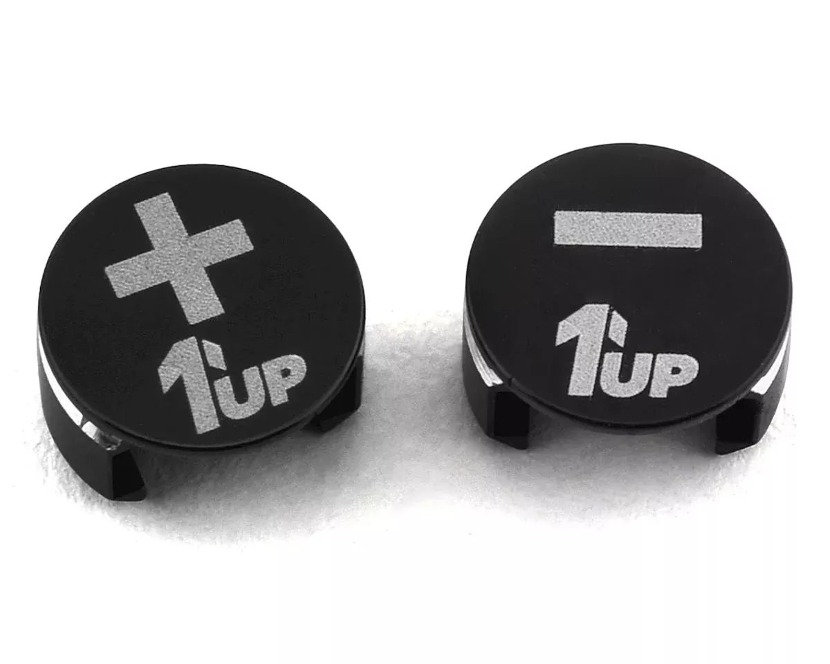 1UP Racing 190410 LowPro Bullet Plug Grips (Black/Black)