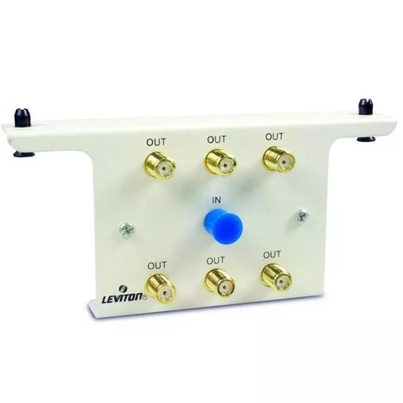 1×6 Passive Video Splitter 2GHz By Leviton 47690-6C2