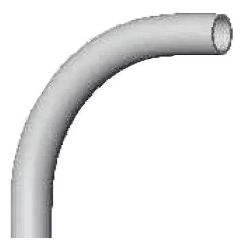 2-1/2″ PVC 90° Elbow, 24″ Radius, Schedule 40, Gray 212P90X24