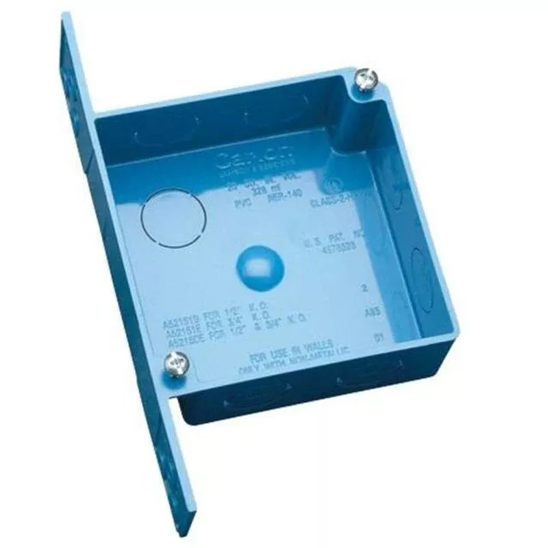 2-3/8″ Deep, 4″ Square, ENT Outlet/Switch Box By Carlon A52171E