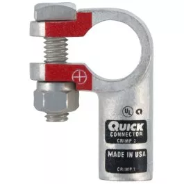 2 AWG Left Elbow Battery Terminal Clamp Connector