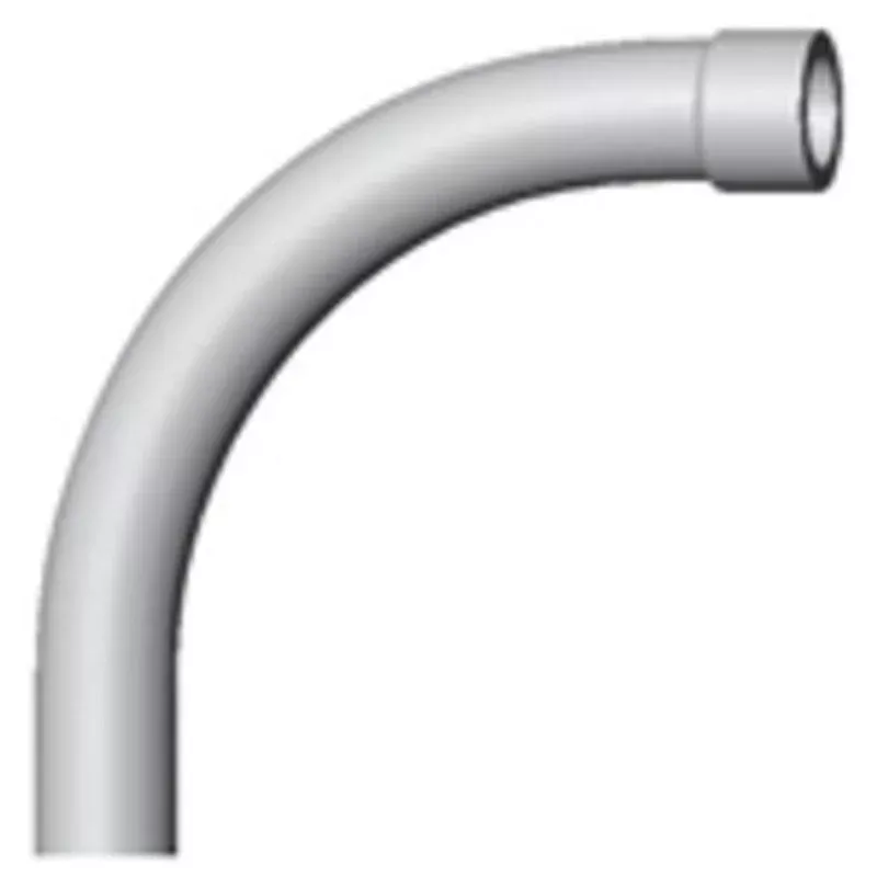 2" PVC 90° Elbow, Schedule 40, Gray, Bell End 2P90WBE