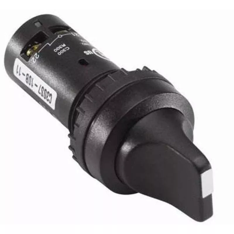 22mm Assembled Selector Switch, Knob Type, Compact By ABB C2SS1-10B-10