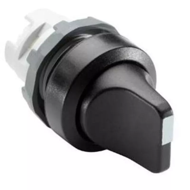 22mm Selector Switch, Knob Type, Black, Modular By ABB M3SS1-10B