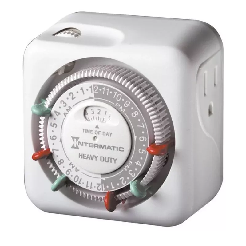 24-Hour Heavy Duty Grounded Timer, White By Intermatic TN311