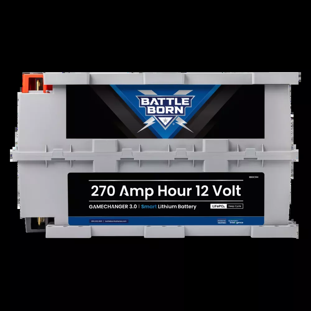 270Ah 12V GC3 Smart Heated LiFePO4 Deep Cycle Battery Kit