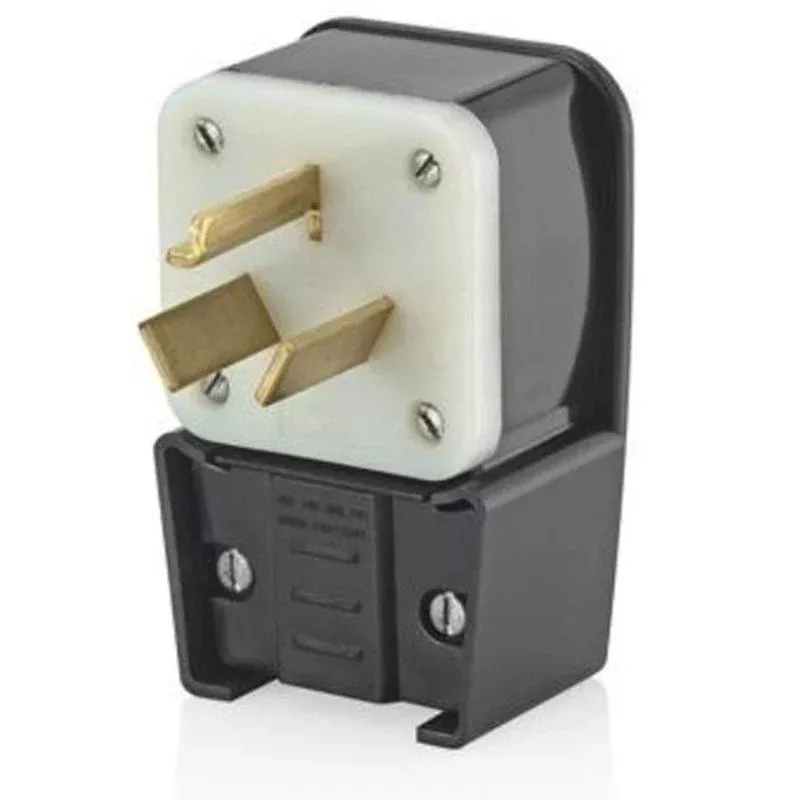 30 Amp Angle Plug,125/250V, 10-30P, Non-Grounding By Leviton 9332-P