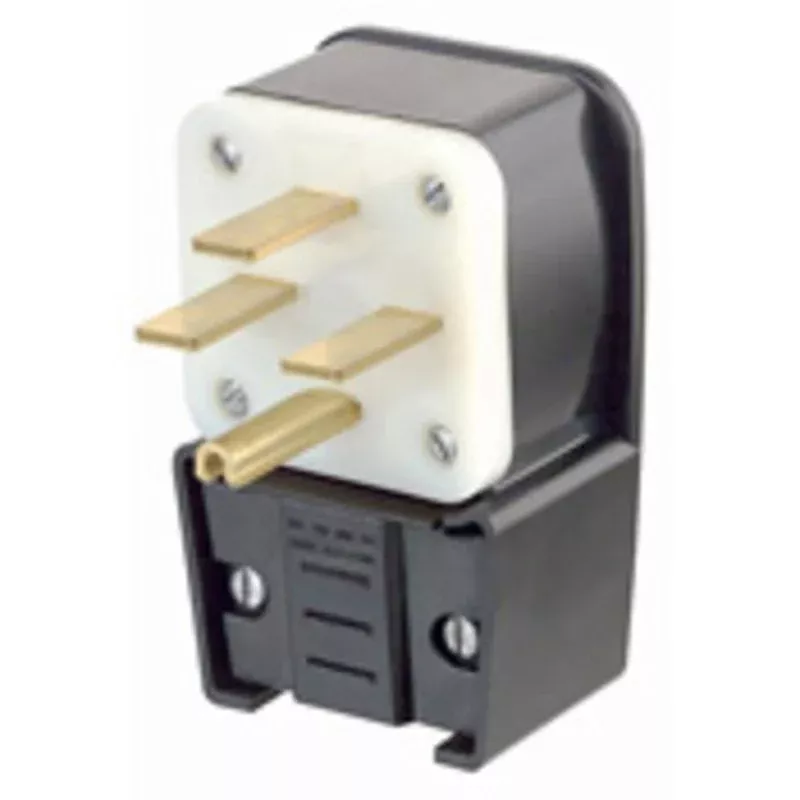30 Amp Angle Plug, 250V 3PH, 15-30P, Grounding By Leviton 8432-P