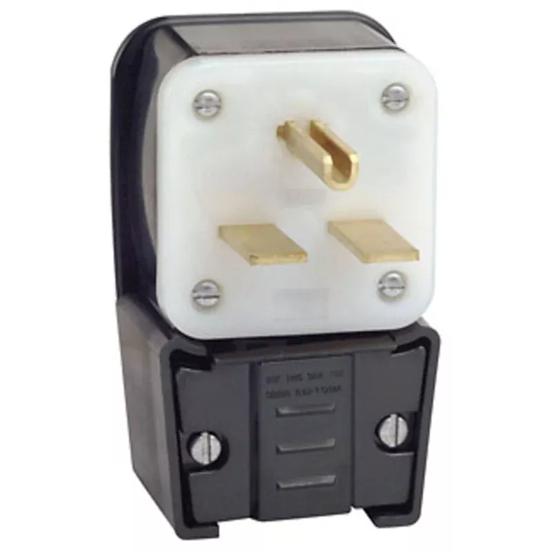 30 Amp Angle Plug, 250V, 6-30P, Grounding By Leviton 9630-P