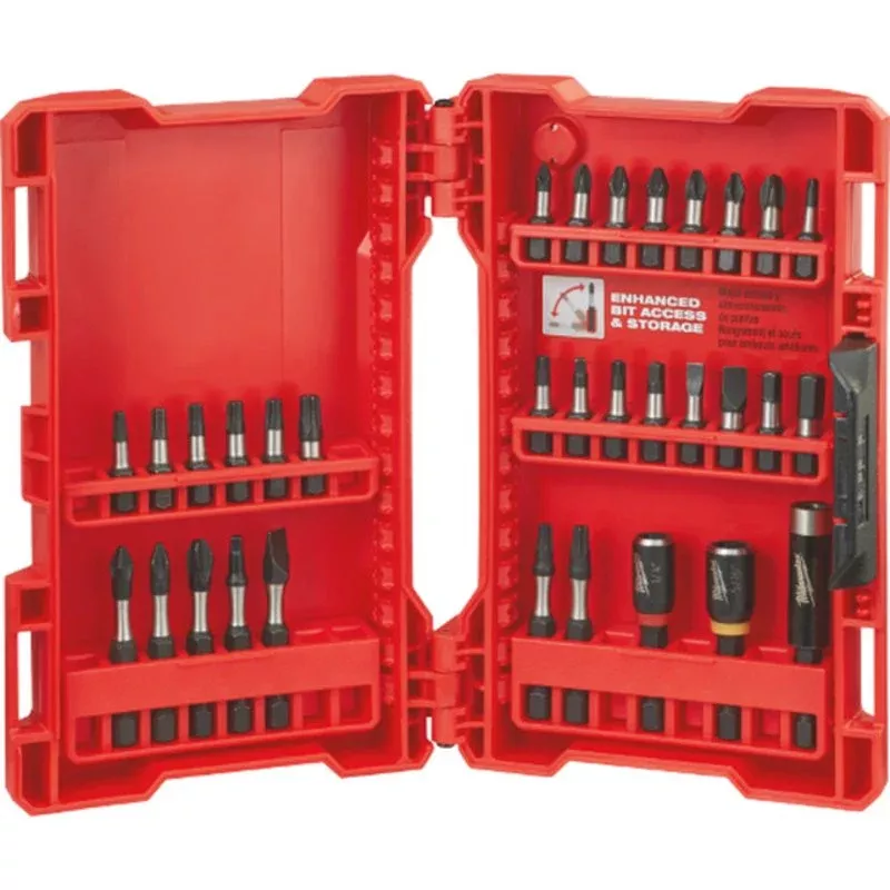 32-Piece Shockwave Driver Bit Kit By Milwaukee 48-32-4004