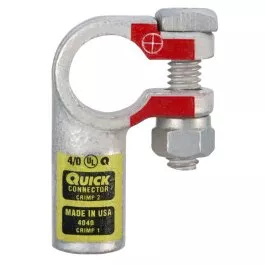 4/0 AWG Right Elbow Battery Terminal Clamp Connector