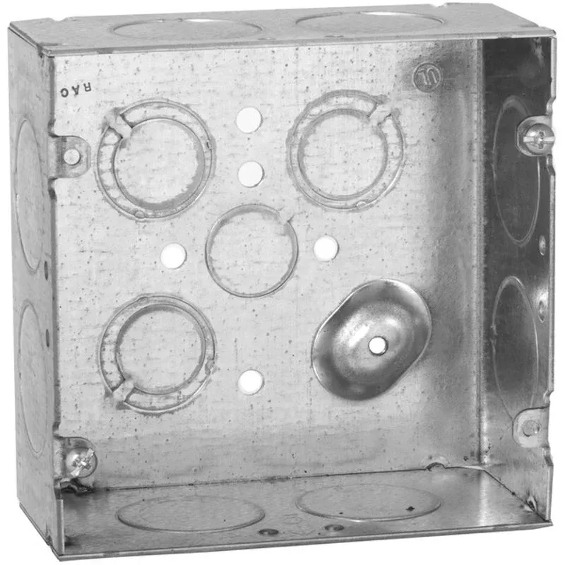 4-11/16″ Square Box, Welded, Metallic, 1-1/2″ Deep By Appleton 4SJEK