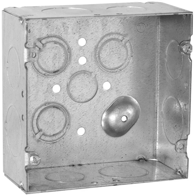 4-11/16″ Square Box, Welded, Metallic, 2-1/8″ Deep By Appleton 4SJD341