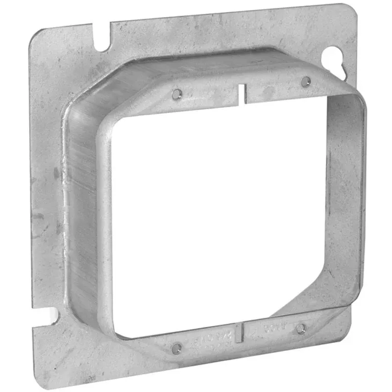4-11/16″ Square Cover, 2-Device, Mud Ring, 5/8″ Raised, Drawn By Appleton 8486C