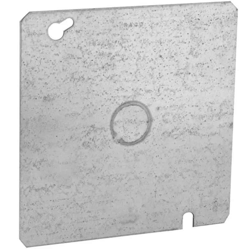 4-11/16″ Square Cover, Flat, 1/2″ Knockout in Center By Appleton 8487K