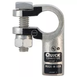 4 AWG Left Elbow Battery Terminal Clamp Connector