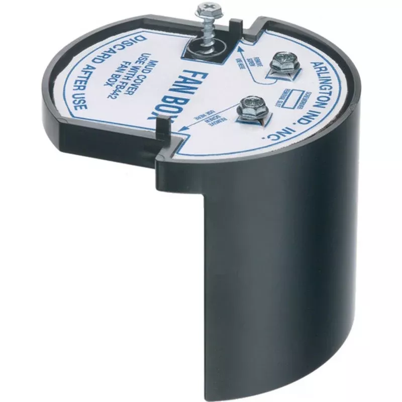 4″ Ceiling Fan Box, Saddle Type, Depth: 5″, Non-Metallic By Arlington FB443