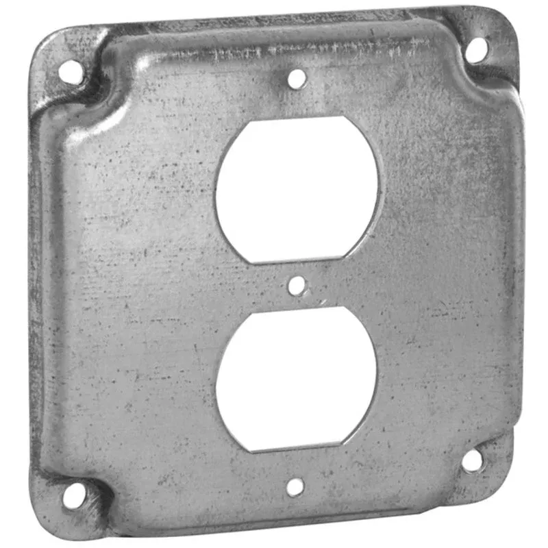 4″ Square Exposed Work Cover, (1) Duplex, 1/2″ Raised By Appleton 8365N
