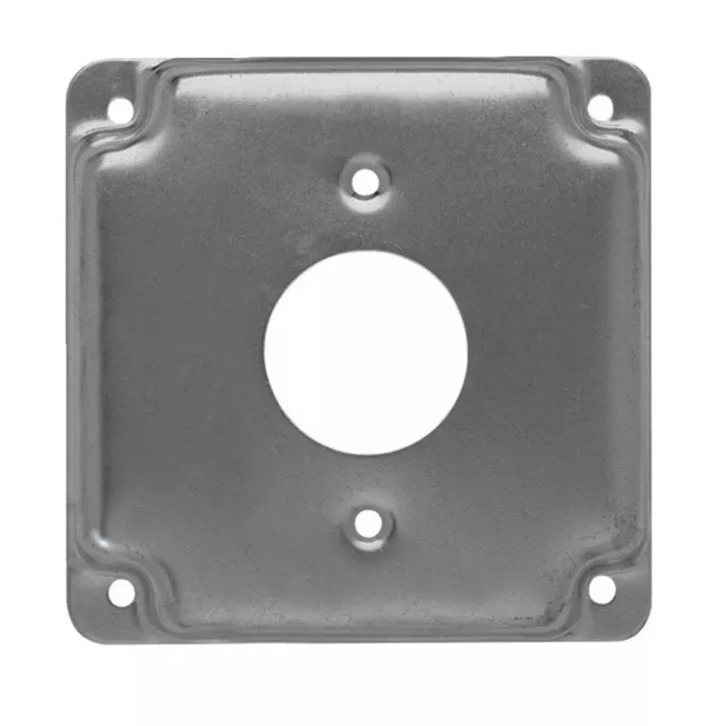 4″ Square Exposed Work Cover, (1) Single Receptacle, 1/2″ Raised By Appleton 8363
