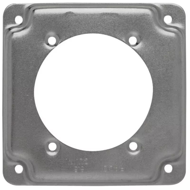 4" Square Exposed Work Cover, (1) Single Receptacle, 1/2" Raised By Appleton 8378