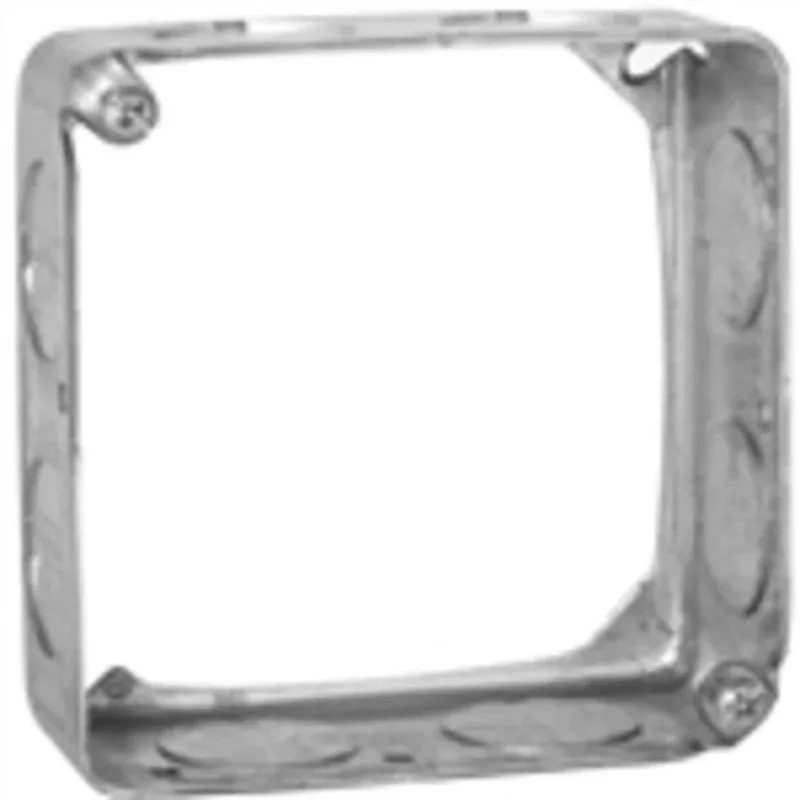 4" Square Extension Ring, 1-1/2" Deep, Drawn, Metallic By Appleton 4SES