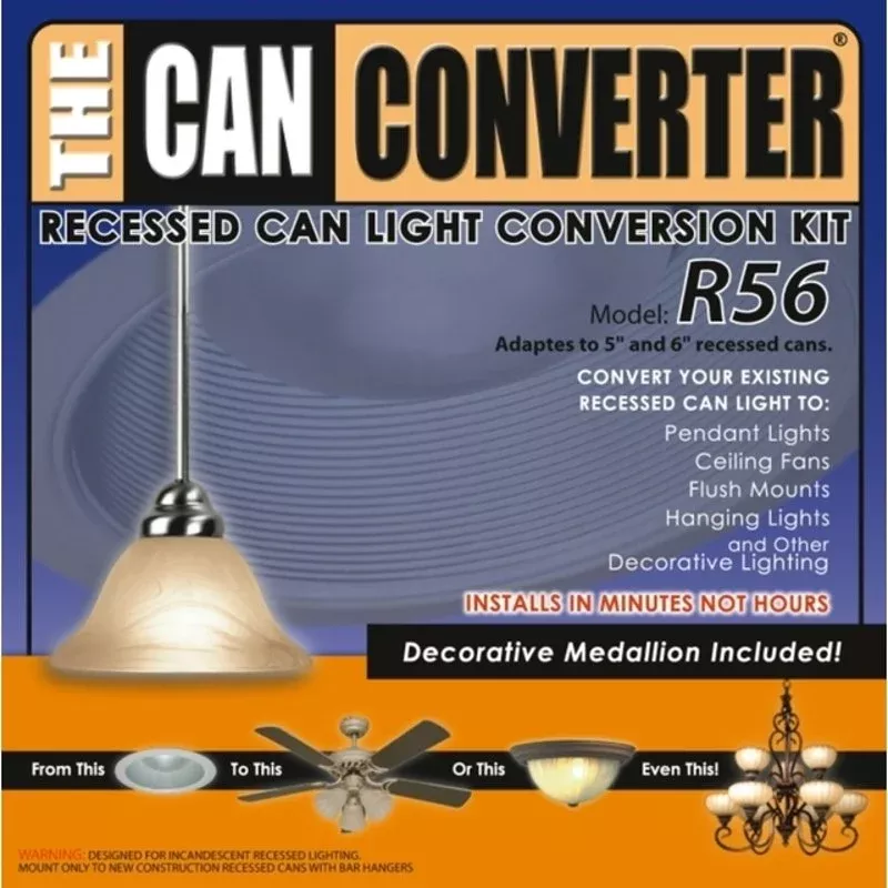 5″/6″ Can Conversion Kit By The Can Converter R56-WHT