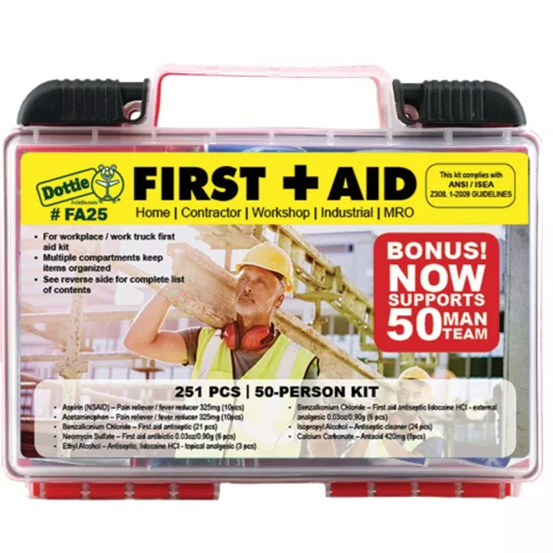 50-Person First Aid Kit – 170 Pieces By Dottie FA25