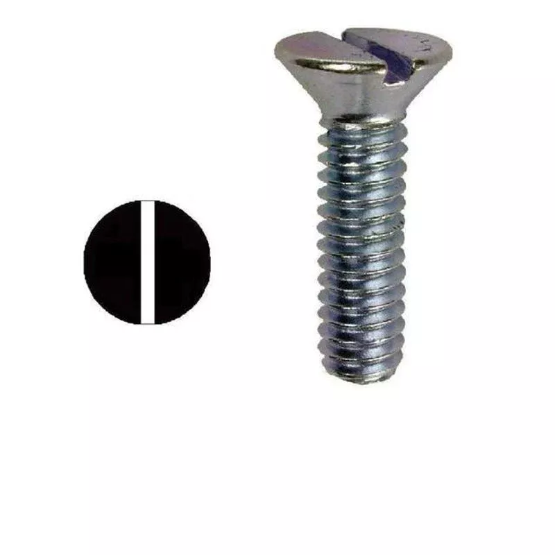 #6-32 x 1″ Machine Screw, Zinc Plated Steel FM6321