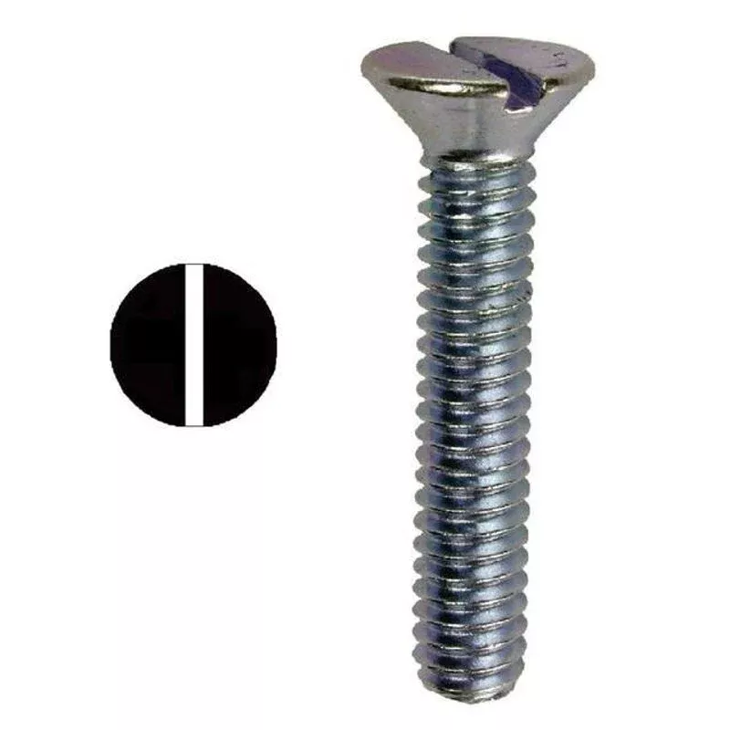 #6-32 x 3″ Machine Screw, Zinc Plated Steel FM6323