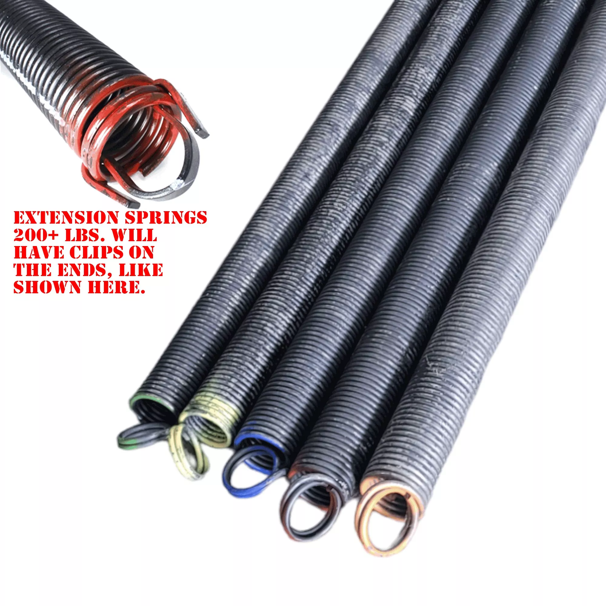 7 ft. 200 lbs. 25 in. x 42 in. Tan Extension Spring