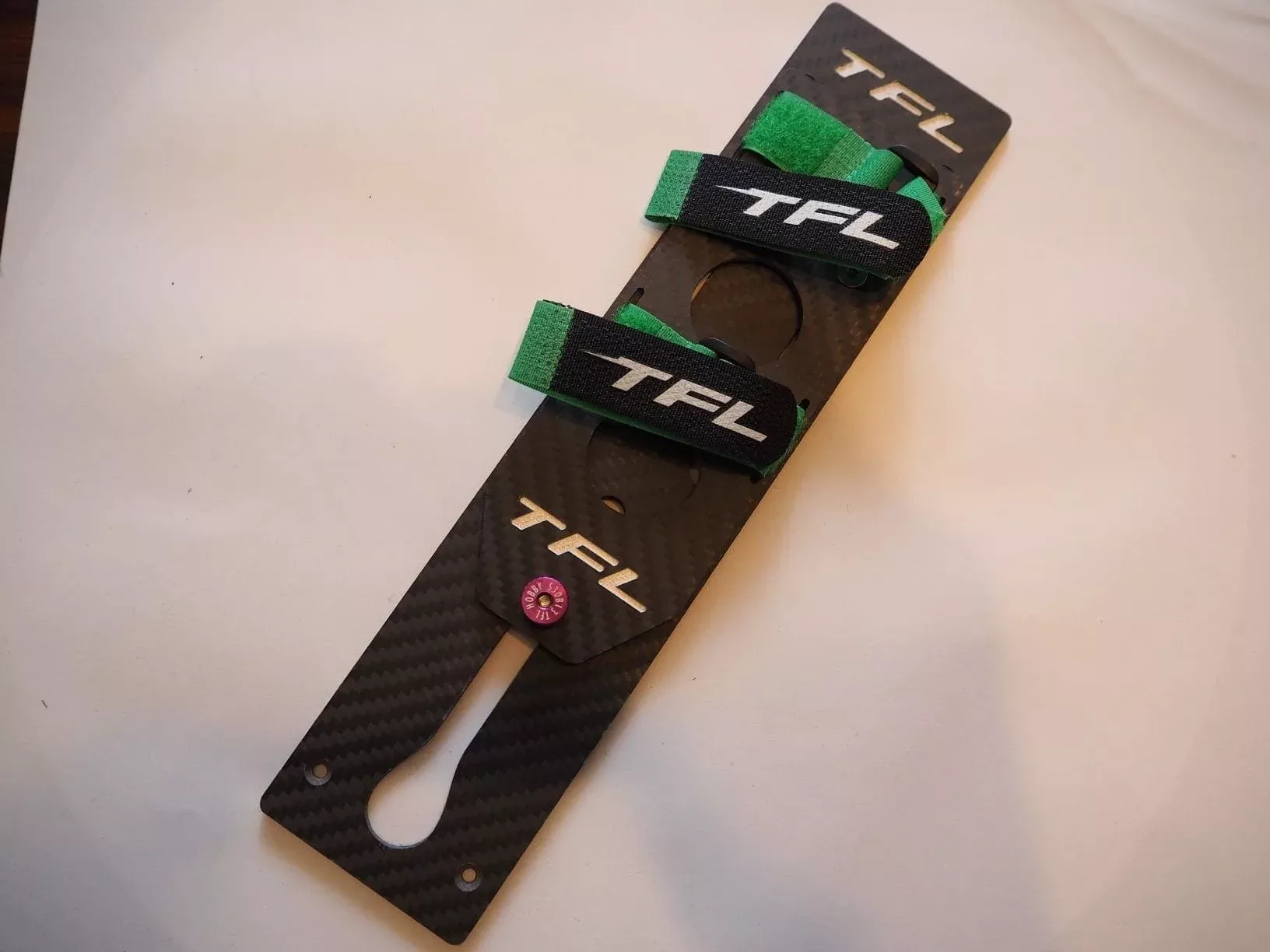 Adjustable battery tray 250mm x 58mm Carbon Fibre 855B63A