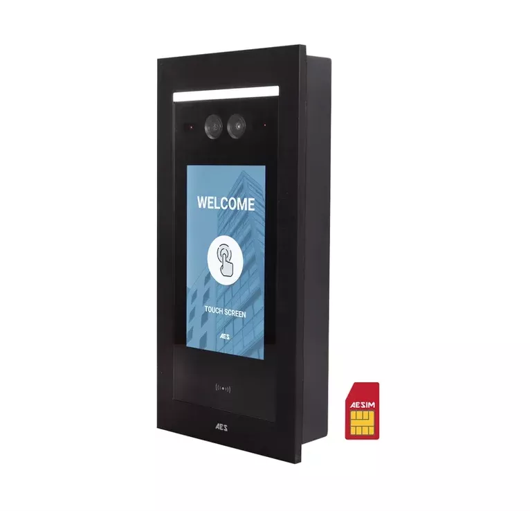 AES OPYN-MULTI-4G-FB-US – 4G Cellular Flush Mount Multi-Tennant Video Intercom
