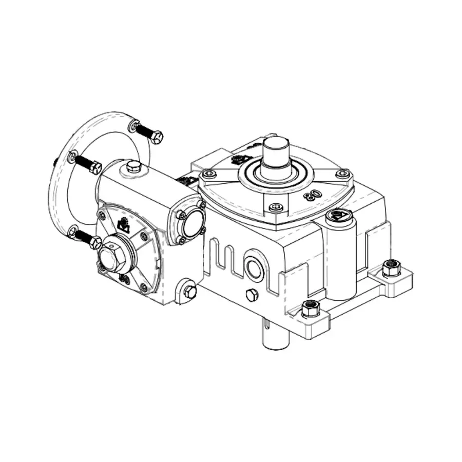 All-O-Matic GBX-325 gearbox assembly