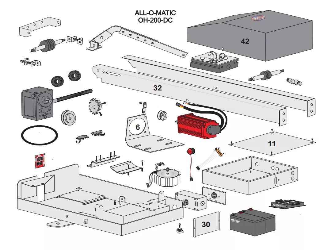 All-O-Matic LPR-H200 LOOP RACK WIRE HARNESS