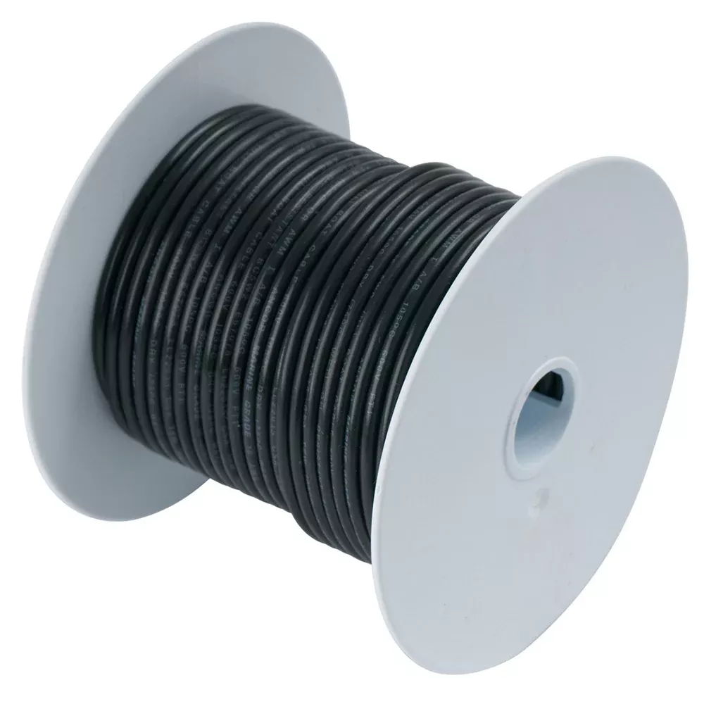 Ancor Black 1/0 AWG Tinned Copper Battery Cable – 50′ [116005]