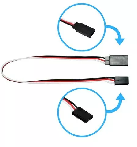 APEX 1009 FUTABA STYLE 9″ / 225MM SERVO EXTENSION – 5 PACK