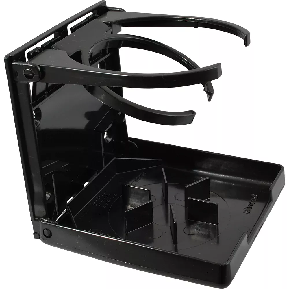 Attwood Fold-Up Drink Holder – Dual Ring – Black [2445-7]