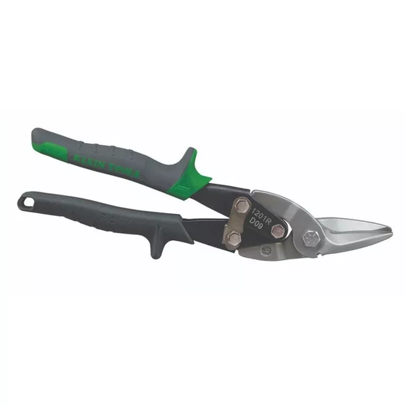 Aviation Snips with Wire Cutter, Right By Klein Tools 1201R