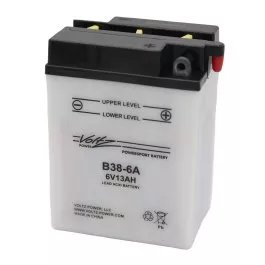 B38-6A Flooded Power Sports Battery, with Acid