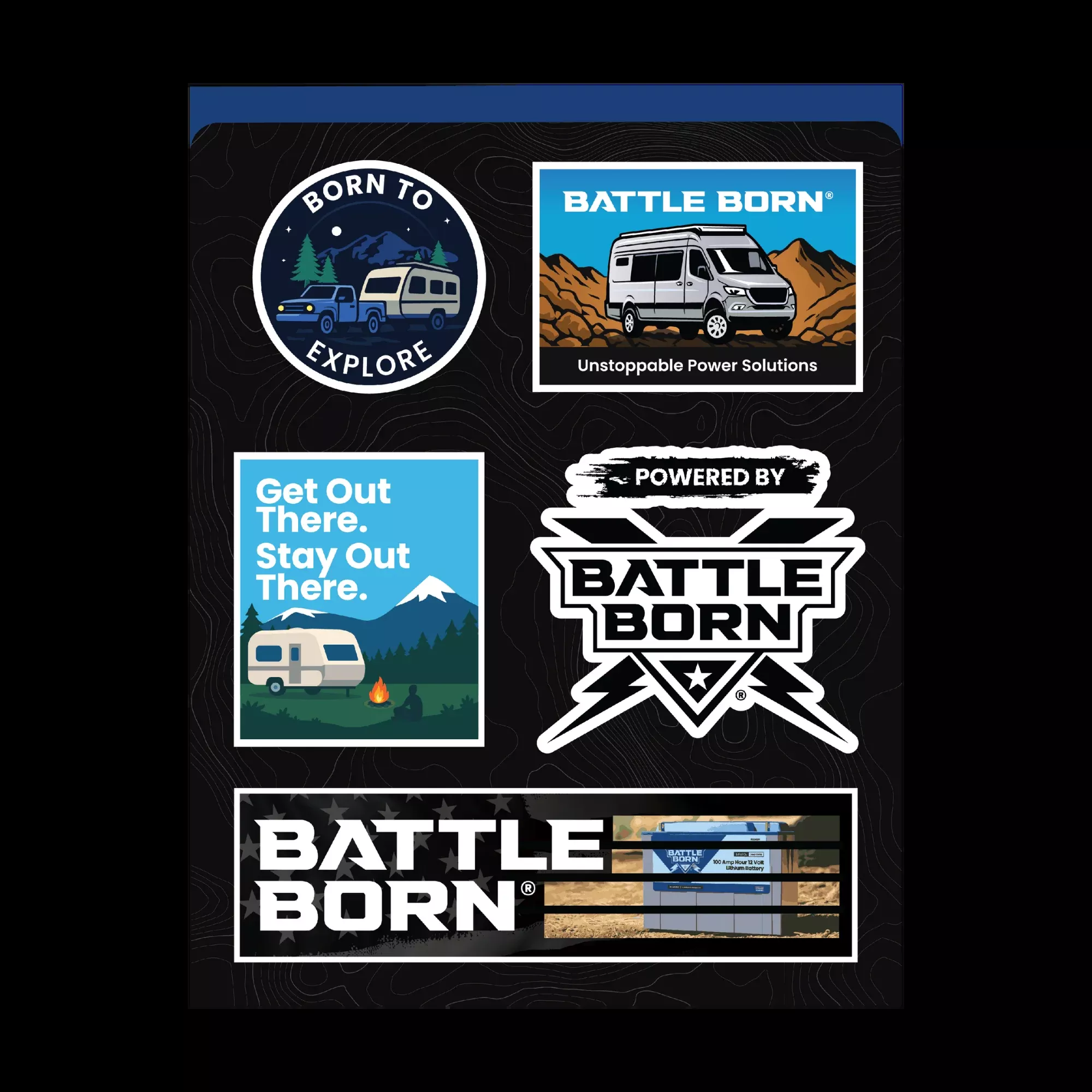 Battle Born Sticker Sheet