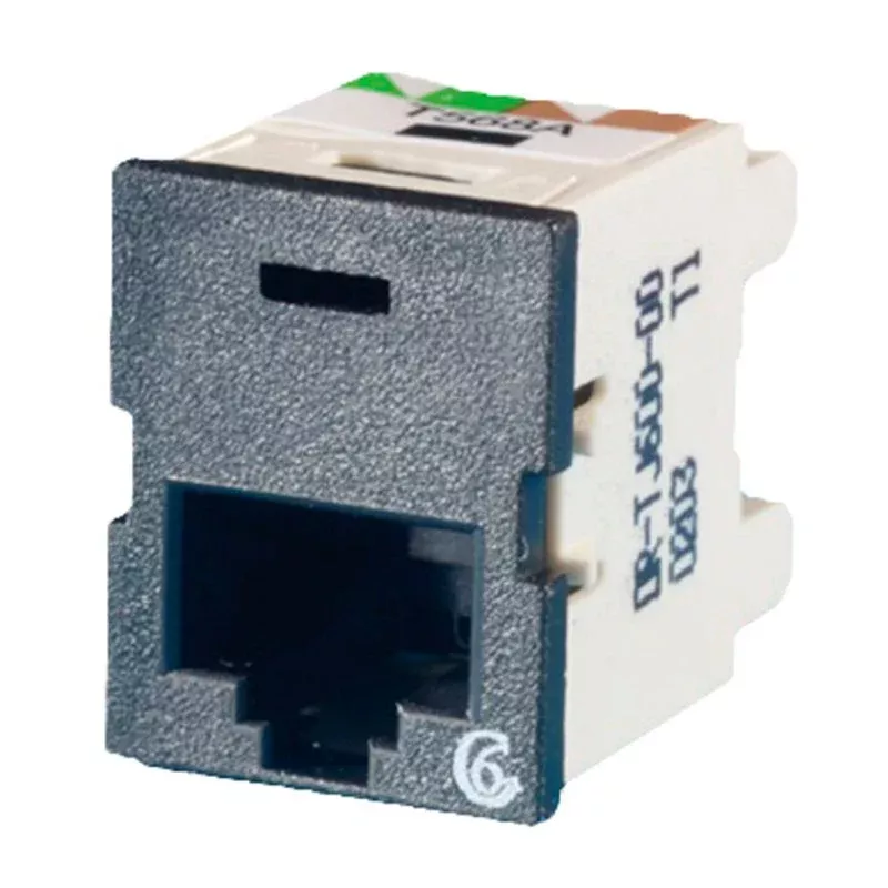Black Category 6 Snap in Connector, TracJack By Ortronics TJ600-00
