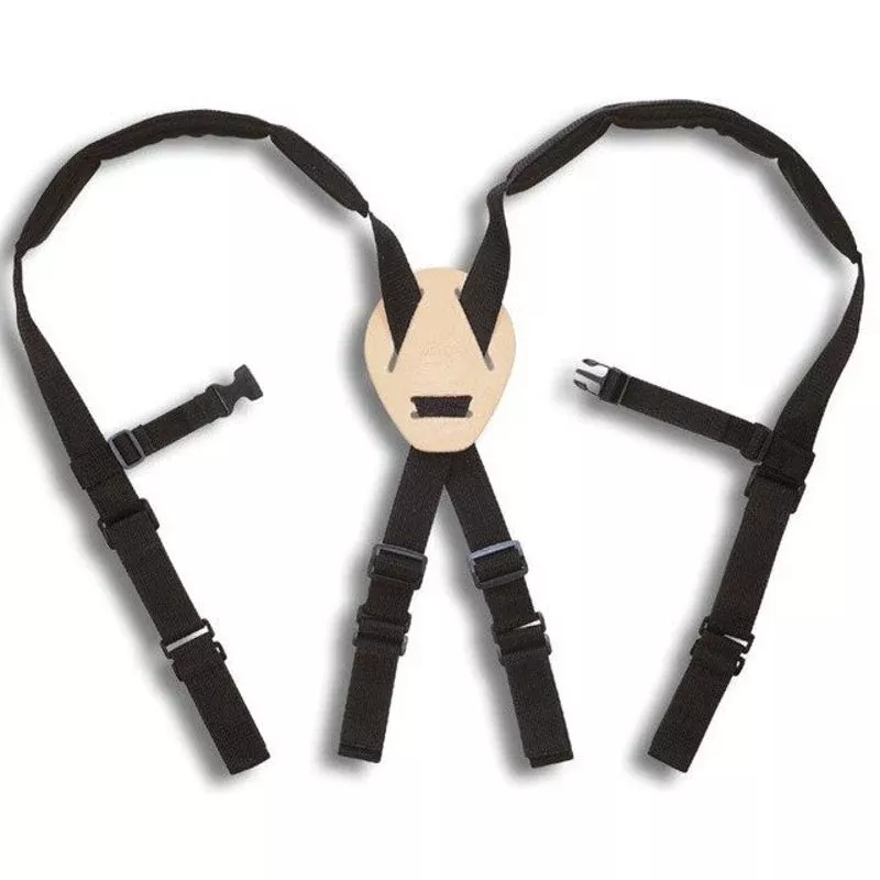 Black Padded Suspenders – 2″ Strap By Dottie 5122
